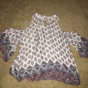 off the shoulder shirt